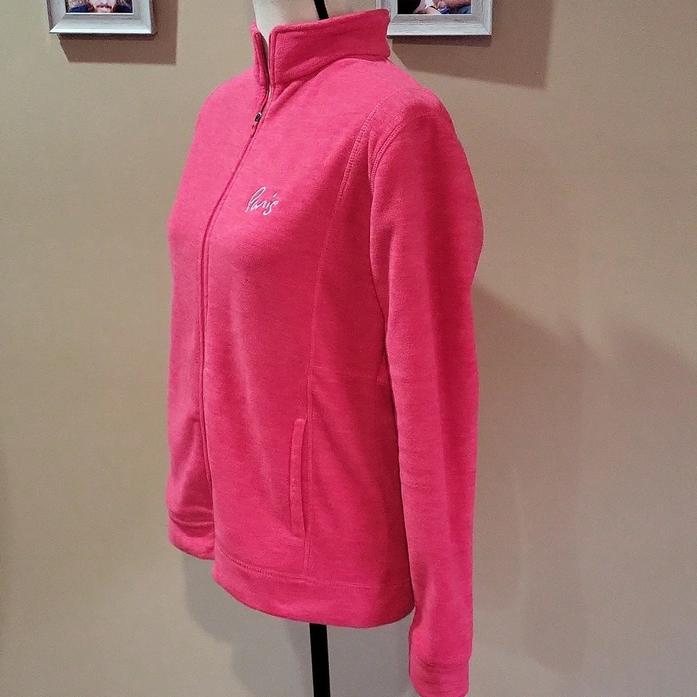 Paris Vibrant Pink Zip-Up - Picture 5 of 11